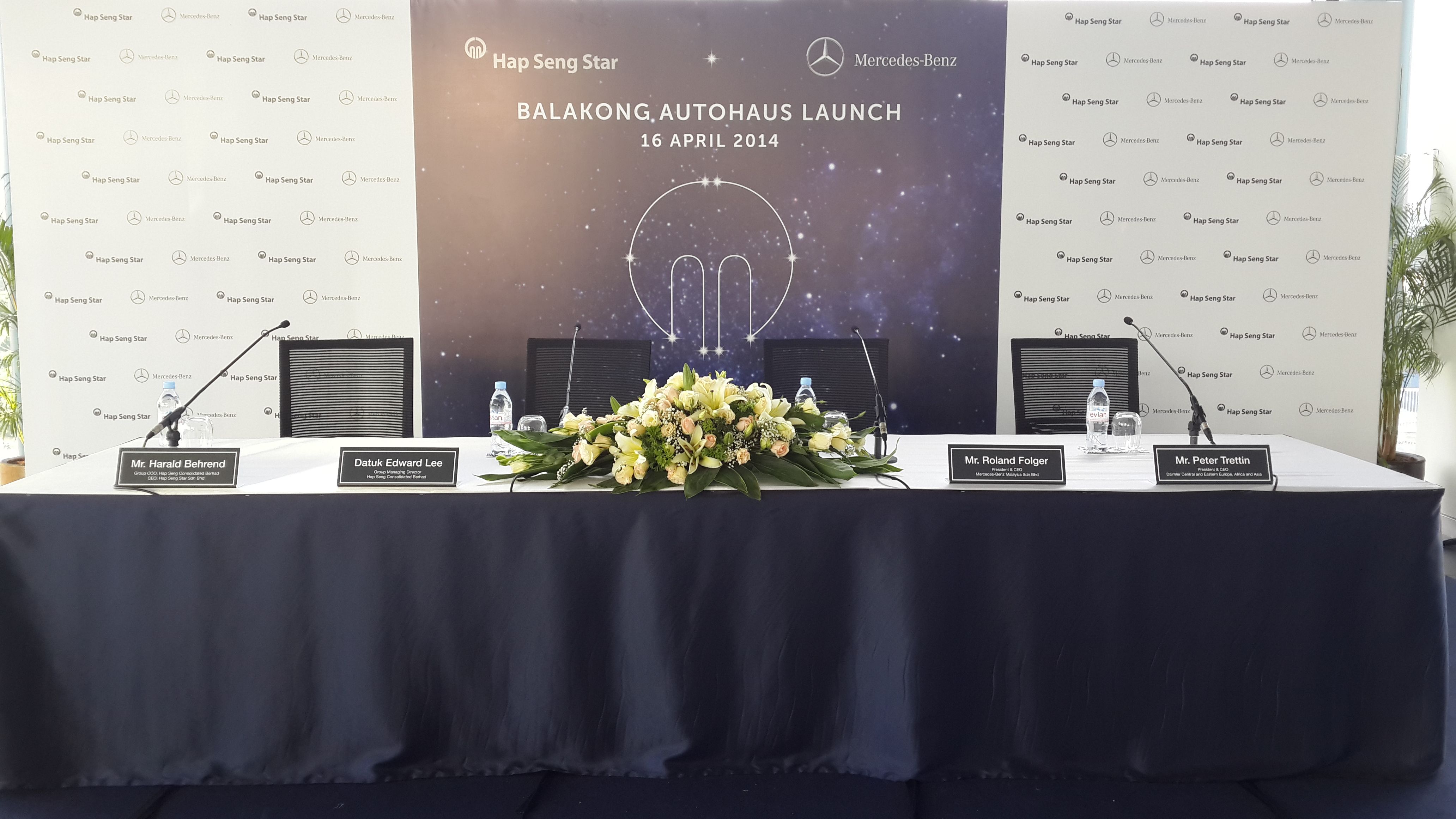 Press Conference Setup